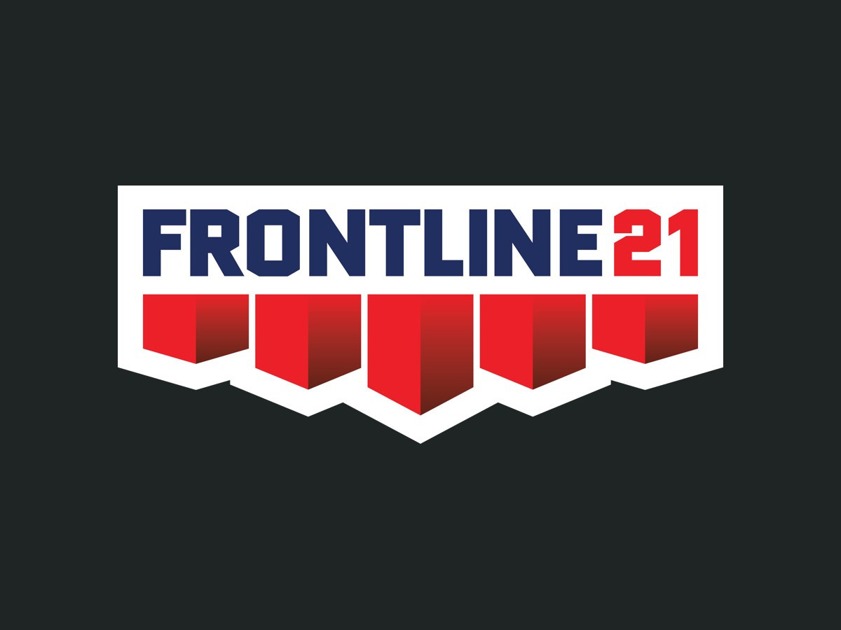 The Frontline21 lockup artwork.